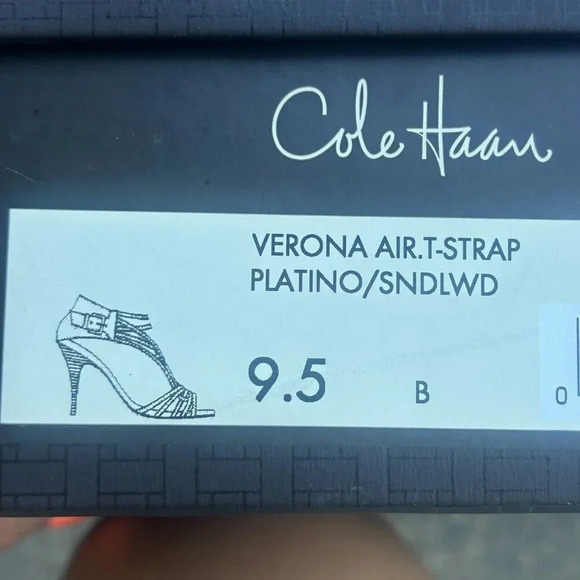 Cole Haan Gold Leather Verona Strappy High Heel Sandals Size 9.5 - Picture 10 of 10